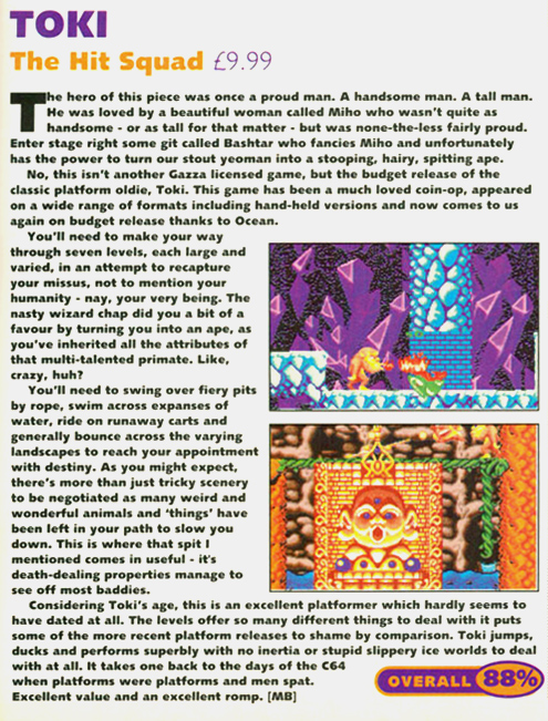 Toki – A creative take on the classical run-and-gun platformer
